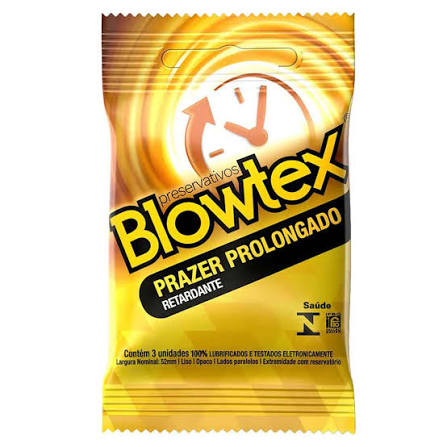 Preservativo Retardante Blowtex Prazer Prolongado 3 un. | Camisinha