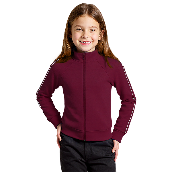 Blusa Helanca Infantil Vinho