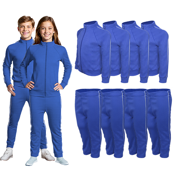 Kit 4 Conjunto Helanca Juvenil