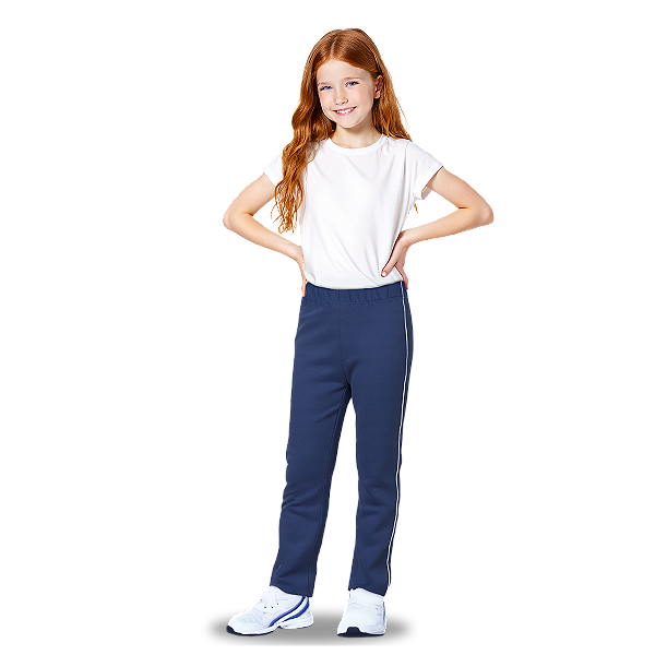 Calça Helanca Infantil Azul Marinho