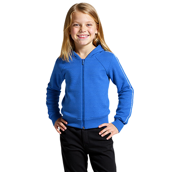 Blusa de Moletom Infantil Azul Royal