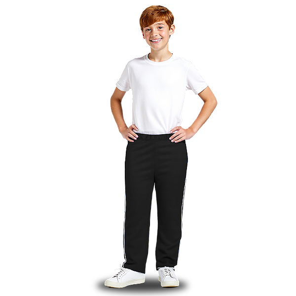 Calça de Moletom Juvenil Preta