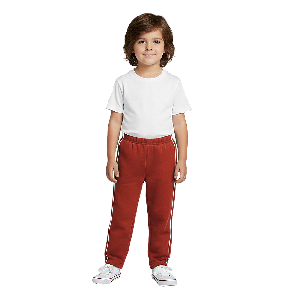 Calça de Moletom Infantil Vermelho
