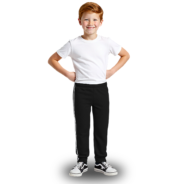 Calça de Moletom Infantil Preta
