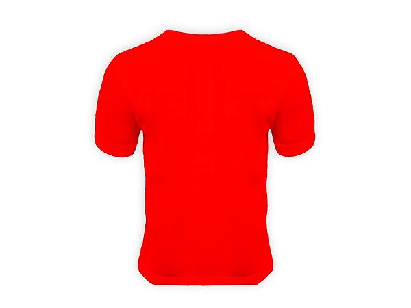 Camiseta Lisa Algodão Colorida Juvenil Vermelho