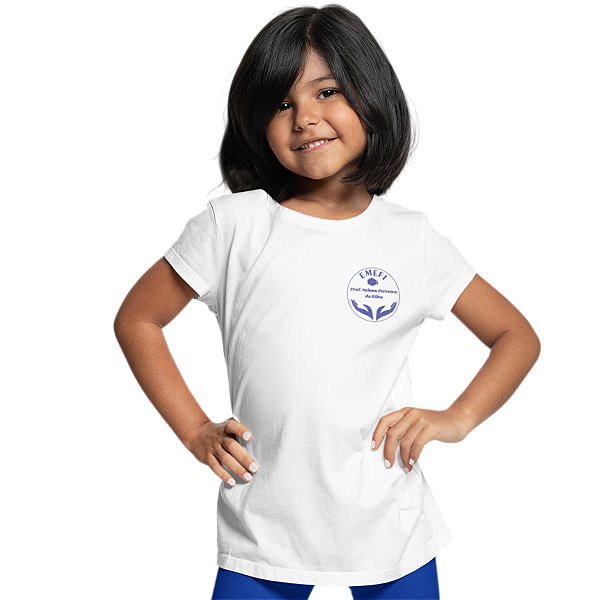 Camiseta Escolar Infantil 100% Poliéster Manga Curta - EMEFI Prof. Nelson Ferreira da Silva