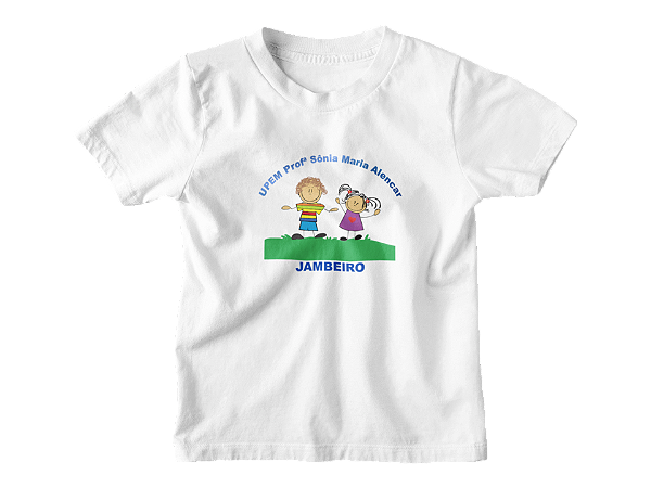 Camiseta Escolar Infantil 100% Poliéster Manga Curta - UPEM Profª Sonia Maria Alencar de JAMBEIRO