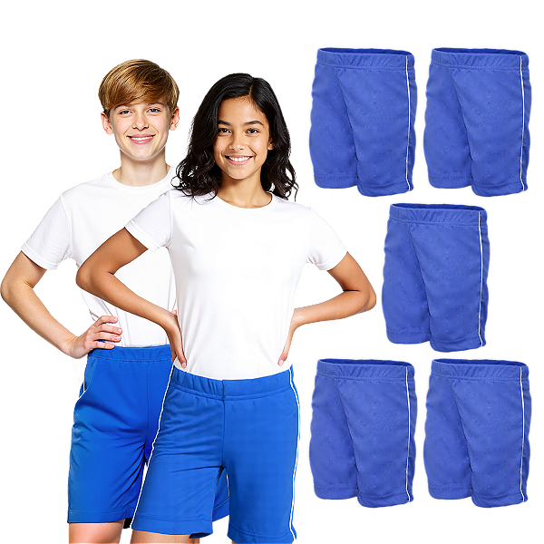 Kit 5 Bermuda Helanca Juvenil