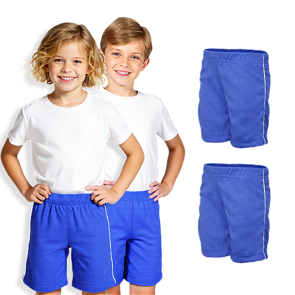 Kit 2 Bermuda Helanca Infantil