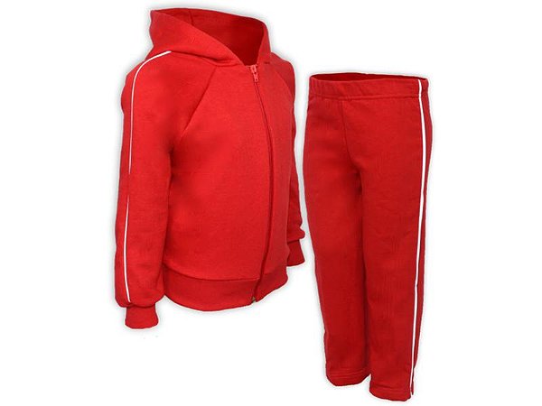 Conjunto Moletom Infantil Vermelho