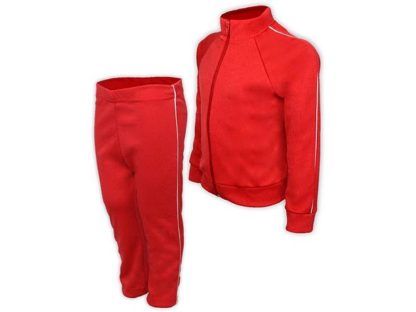 Conjunto Helanca Juvenil Vermelho