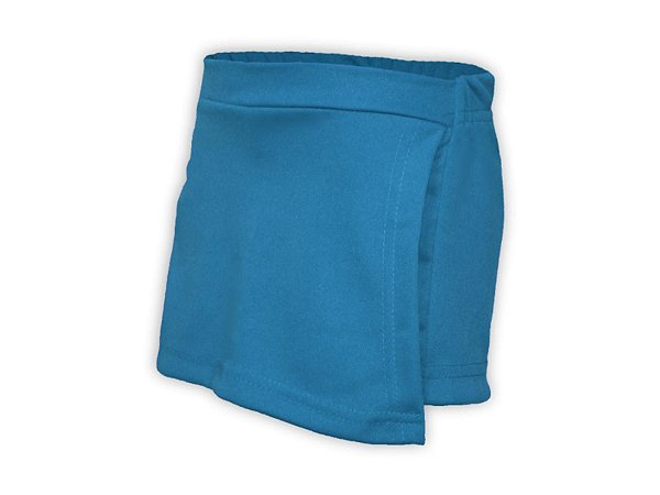 Short Saia Juvenil Helanca Azul Bebê