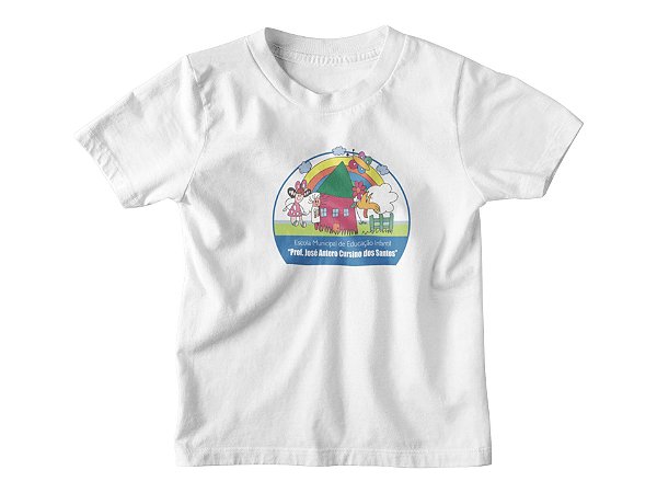 Camiseta manga curta infantil EMEI Prof. José Antero Cursino dos Santos