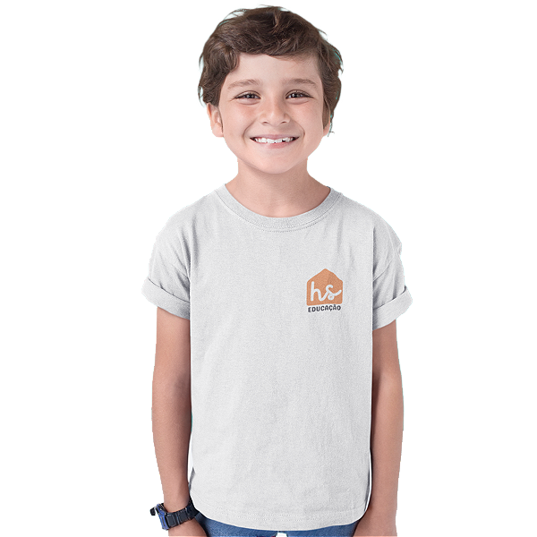 Camiseta Infantil Manga Curta Poliéster Família de Trigo Logo 2