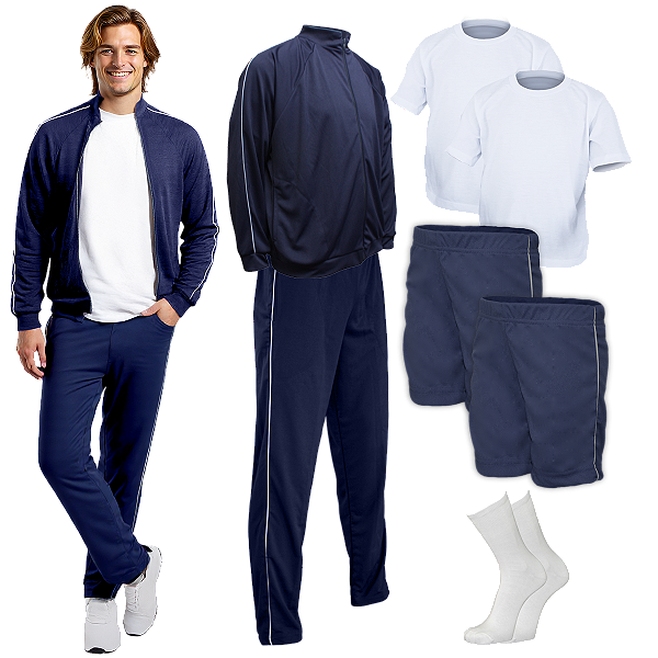 Kit Conjunto Bermuda Helanca Camisetas Uniforme Adulto