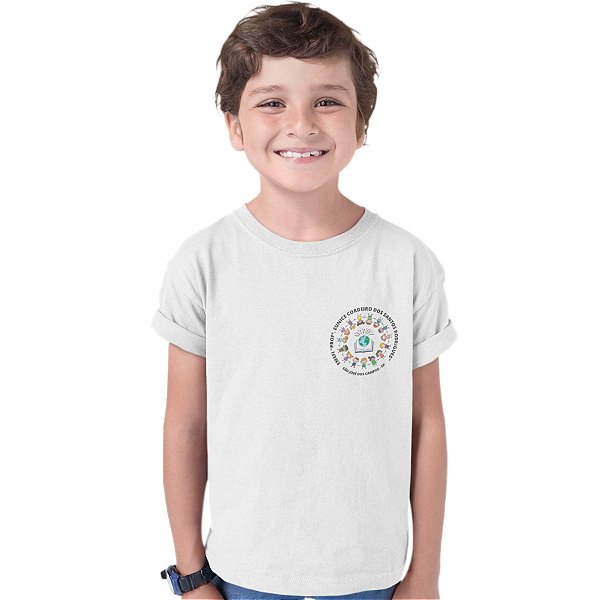 Camiseta Escolar Infantil 100% Poliéster Manga Curta  - E.E. Profª Eunice C. dos Santos Rodrigues