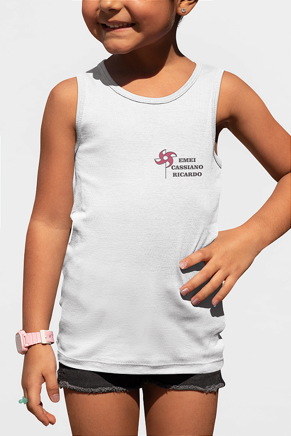 Camiseta Regata Infantil Escola Cassiano Ricardo