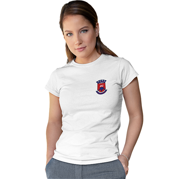 Camiseta Escolar Adulto 100% Poliéster Baby Look - E.E. João Cursino