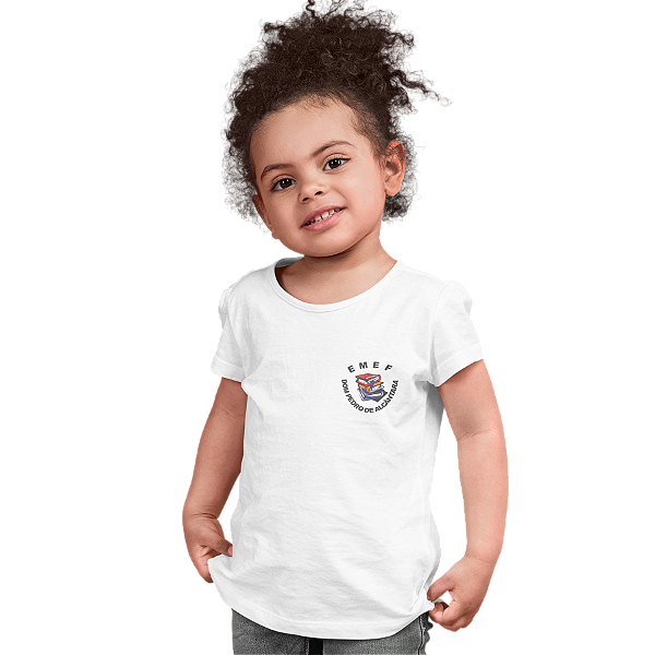 Camiseta Escolar Infantil 100% Poliéster Manga Curta - EMEF Dom Pedro de Alcântara - Caic