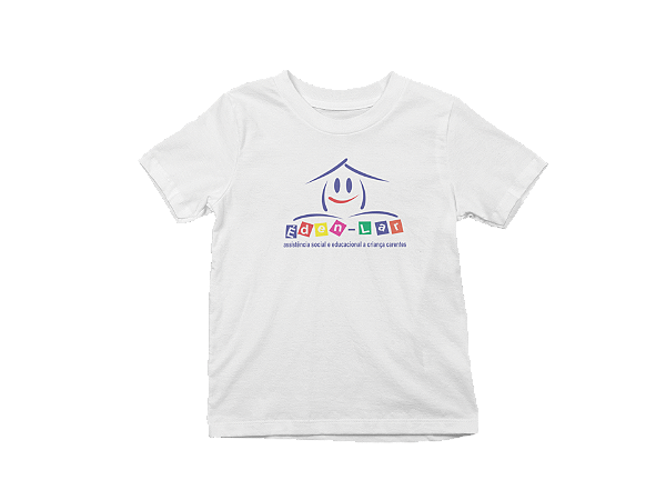 Camiseta Manga Curta Infantil Escola Éden Lar