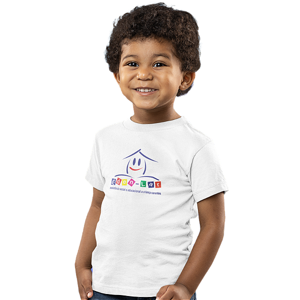 Camiseta Escolar Infantil 100% Poliéster Manga Curta - CECOI Éden Lar