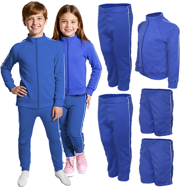 Kit Infantil Conjunto Escolar Helanca Completo