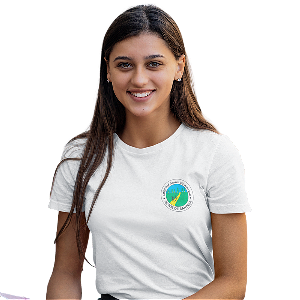 Camiseta Escolar Juvenil 100% Poliéster Manga Curta - EMEF Profª Dosulina Chenque Chaves de Andrade