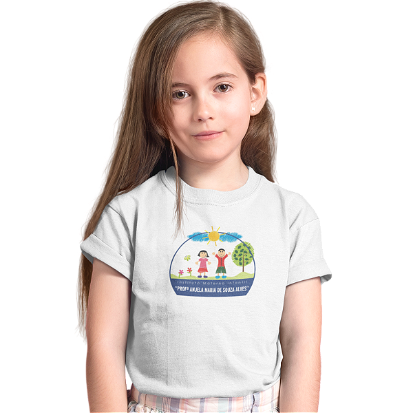 Camiseta Escolar Infantil 100% Poliéster Manga Curta - IMI Prof.ª Anjela Maria de Souza Alves