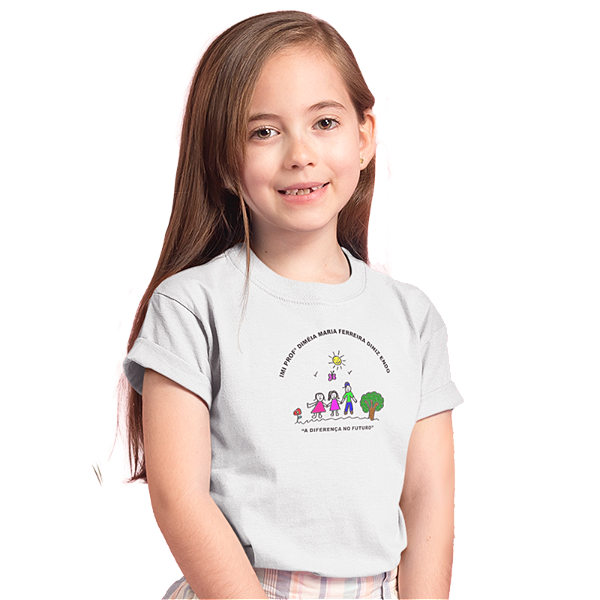 Camiseta Escolar Infantil 100% Poliéster Manga Curta - IMI Prof.ª Diméia Maria Ferreira Diniz Endo