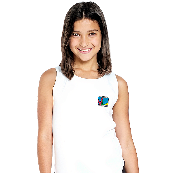 Camiseta Escolar Infantil 100% Poliéster Regata - EMEF Vera Lúcia Carnevalli Barreto