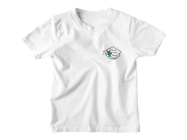 Camiseta Escolar Infantil 100% Poliéster Manga Curta - E.E. Yoshiya Takaoka