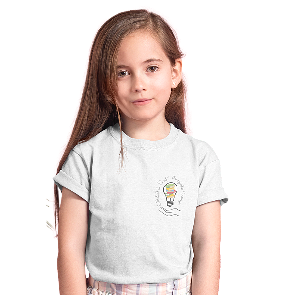 Camiseta Escolar Infantil 100% Poliéster Manga Curta - EMEFI Profª Terezinha Araujo