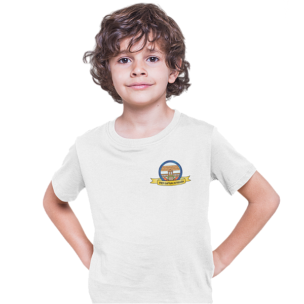 Camiseta Escolar Infantil 100% Poliéster Manga Curta - EMEFI Santana do Paraíba
