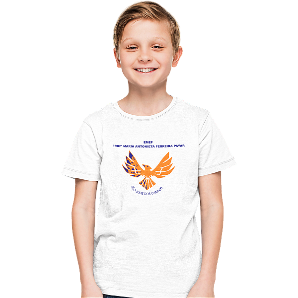 Camiseta Escolar Infantil 100% Poliéster Manga Curta - EMEF Profª Maria Antonieta Ferreira Payar