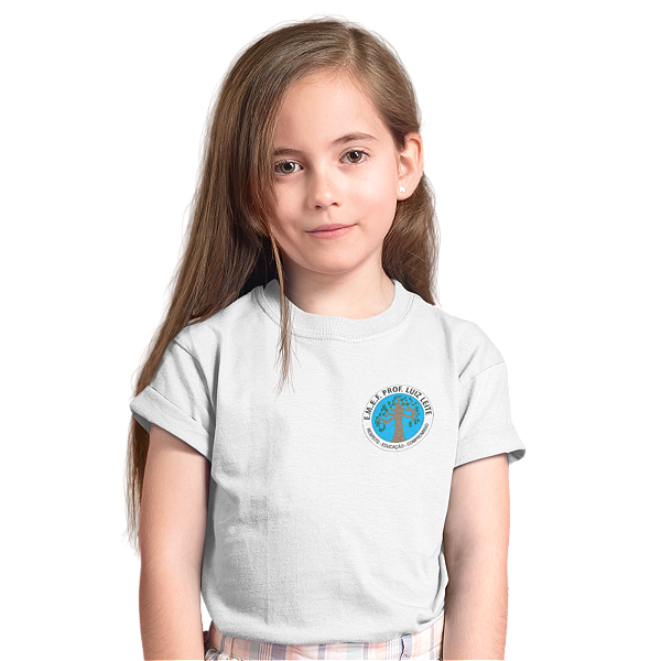 Camiseta Escolar Infantil 100% Poliéster Manga Curta - EMEF Prof. Luiz Leite