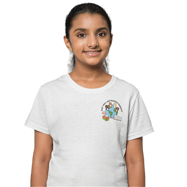 Camiseta Escolar Infantil 100% Poliéster Manga Curta - EMEFI Prof. José Frederico Marques
