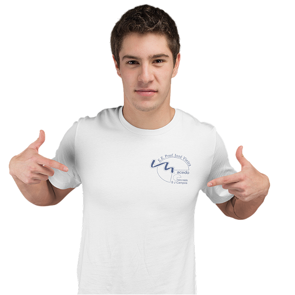 Camiseta Escolar Juvenil 100% Poliéster Manga Curta - E.E. Prof. José Vieira Macedo