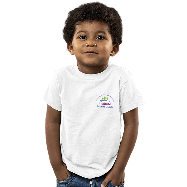 Camiseta Escolar Infantil 100% Poliéster Manga Curta - CEDIN Drª Zilda Arns Neumann