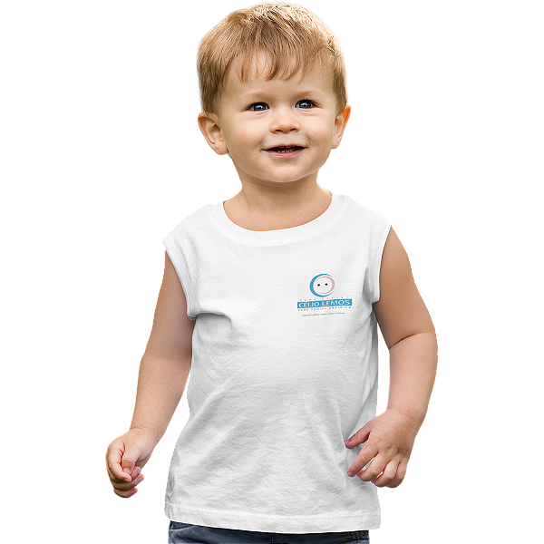 Camiseta Escolar Infantil 100% Poliéster Regata - CECOI Célio Lemos