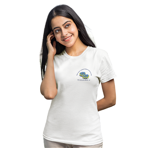 Camiseta Escolar Adulto 100% Poliéster Manga Curta - EMEF Profª Leonor Pereira Nunes Galvão