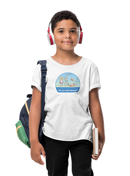 Camiseta Escolar Juvenil 100% Poliéster Manga Curta - EMEI Prof. José Sodéro Bitencourt