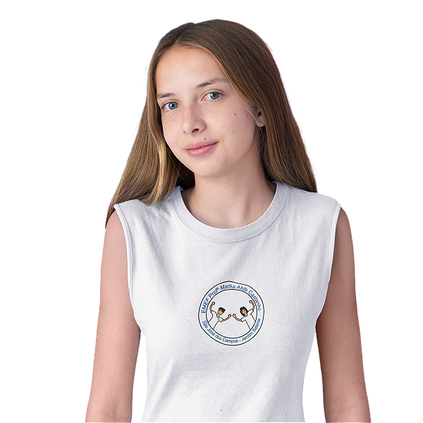 Camiseta Escolar Juvenil 100% Poliéster Regata - EMEF Profª Martha Abib Castanho