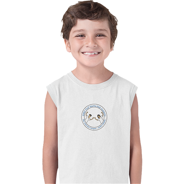 Camiseta Escolar Infantil 100% Poliéster Regata - EMEF Profª Martha Abib Castanho