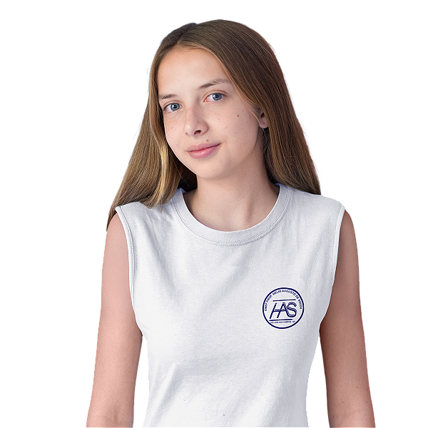 Camiseta Escolar Juvenil 100% Poliéster Regata - EMEF Prof. Hélio Augusto de Souza