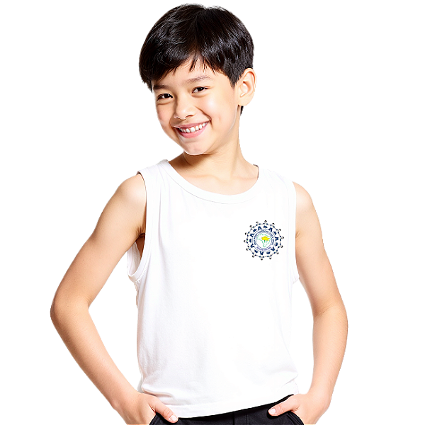 Camiseta Escolar Infantil 100% Poliéster Regata - EMEF Norma de Conti Simão