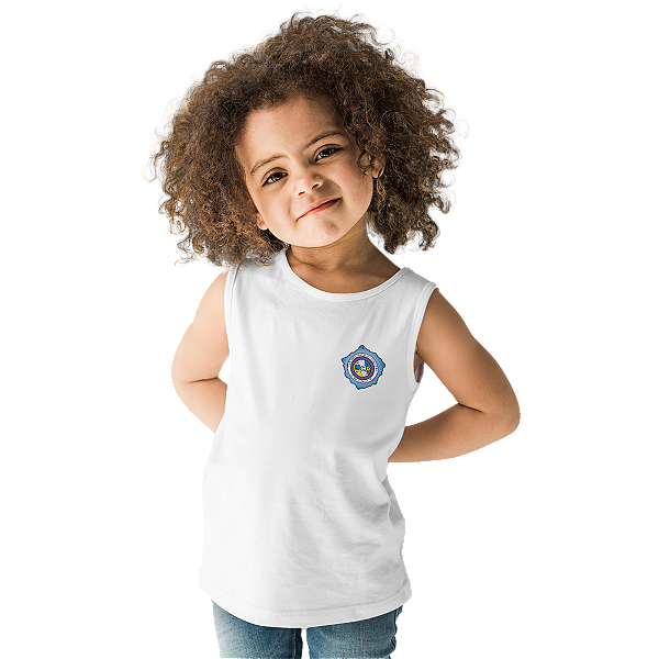 Camiseta Escolar Infantil 100% Poliéster Regata - EMEFI Profª Henriqueta Costa Porto