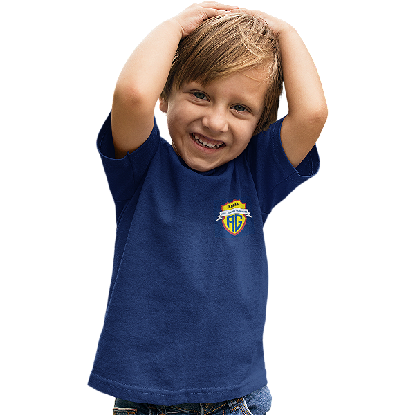 Camiseta Escolar Infantil 100% Algodão Manga Curta - EMEF Álvaro Gonçalves