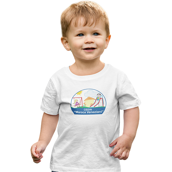 Camiseta Escolar Infantil 100% Poliéster Manga Curta - CEDIN Maroca Veneziani