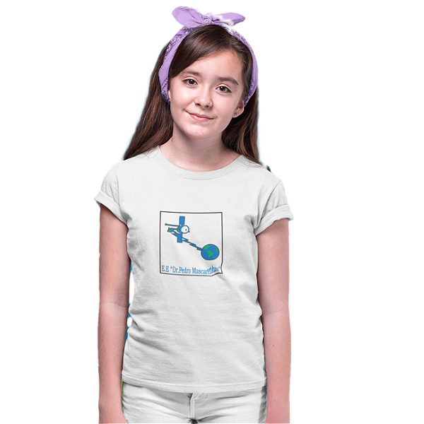 Camiseta Escolar Juvenil Poliéster Manga Curta - E.E. Dr. Pedro Mascarenhas