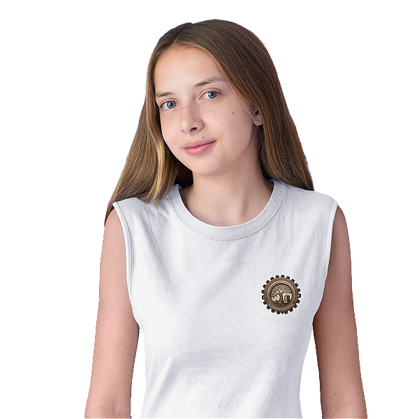 Camiseta Escolar Juvenil 100% Algodão Regata - E.E. Marilda Ferreira de Brito Barros Pereira